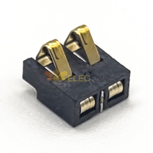 2 针连接器 PCB 安装 2.5PH 2.4H 镀金水平电池连接器