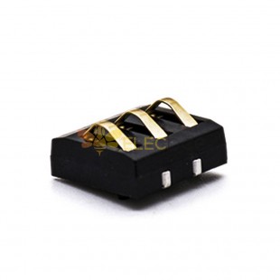 Conector de carregador de 3 pinos 4.0PH 4.0H Conector de bateria horizontal para montagem em PCB banhado a ouro