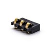 3-poliger Ladegerätanschluss, vergoldet, 2,5 PH, horizontaler Batterieanschluss für Leiterplattenmontage