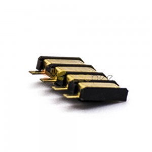 4 دبوس موصل البطارية 1.6H 2.5PH SMT مطلية بالذهب 3U اتصالات البطارية المضادة للأكسدة