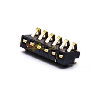6 針連接器 PCB 安裝 3.0H 2.5 間距手機鋰電池連接器