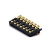 Battery Charger Connector 7 Pin PCB Mount Gold Plating 2.0MM Pitch Battery Contact Shrapnel