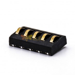 Batterieanschluss in mobilen 5-poligen 4,0-H-Leiterplattenmontage, vergoldete 4,0-PH-Batteriekontakte
