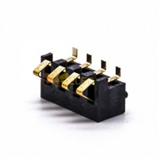 Connecteur de batterie PCB Mount 4 Pin 4.5H Plaqué or 3U Anti-oxydation Pas de 2.5MM