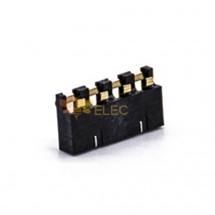 Placa de conector de bateria 2,5 mm passo 4 pinos banhado a ouro montagem PCB