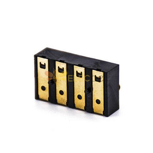 Placa do conector da bateria 4 pinos 4,25 mm passo 4,75 h montagem em placa de ouro