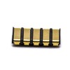 Conectores de bateria 2.0PH 1.27H SMT banhado a ouro 5 pinos estilhaços de contato da bateria