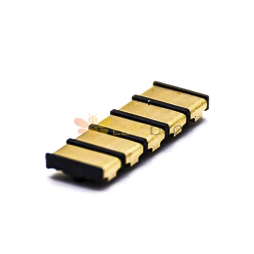 電池連接器 5 Pin SMT 鍍金 4.0PH 1.9H 電源連接彈片