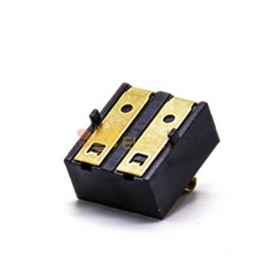 Conectores de bateria para telefones 2 pinos montagem PCB banhado a ouro 4,25 PH 4,75 H