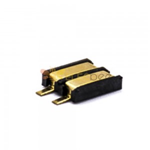 Conector de batería de litio para teléfono móvil SMT chapado en oro con paso de 2,5 MM y 2 pines