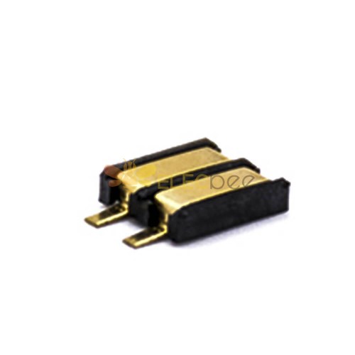 Suporte de bateria 2 pinos 2,5 mm passo banhado a ouro SMT telefone celular conector de bateria de lítio