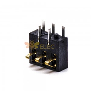 Suporte de bateria 3 pinos 3.0mm passo PCB montagem conector de bateria horizontal