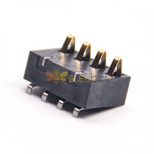 4芯電源連接器PCB 板貼板安裝電池座公插頭PH2.5鍍金