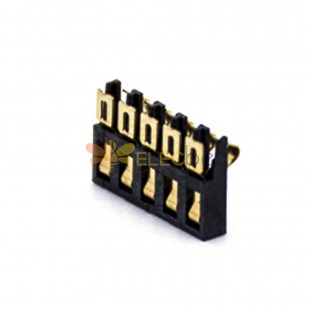 Portabatteria Connettore agli ioni di litio con passo da 2,0 mm Contatti della batteria a 5 pin con placcatura in oro