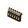 Suporte de bateria PCB 6 pinos 2,0 mm passo banhado a ouro conector horizontal de bateria