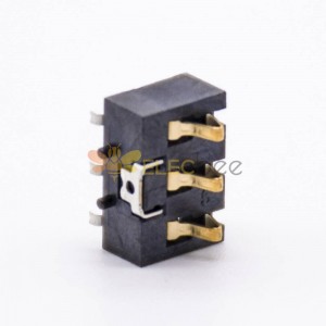 Connector 3 Pin Battery Connector Gold Plating 3.0PH PCB Mount Battery Contact Shrapnel