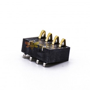 觸點芯片 4 針電池連接器 鍍金 2.5MM 間距 5.4H PCB 安裝