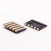 5芯連接器PH2.5鍍金PCB板貼板安裝母電池插座