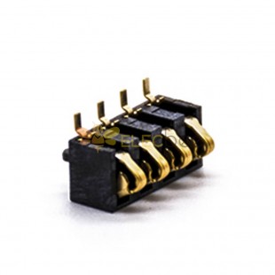 Mobiler Batterieanschluss 2,5 PH 3,7 H Leiterplattenmontage, vergoldete 4-polige Batteriekontakte