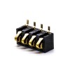 Conector de bateria móvel 2,5 PH 3,7 H Montagem em PCB banhado a ouro Contatos de bateria de 4 pinos