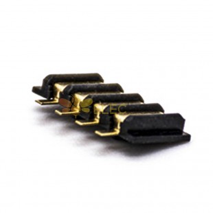 Connecteur de batterie mobile Placage à l'or à 4 broches Lancement de 2,5 mm 1,9 H SMT