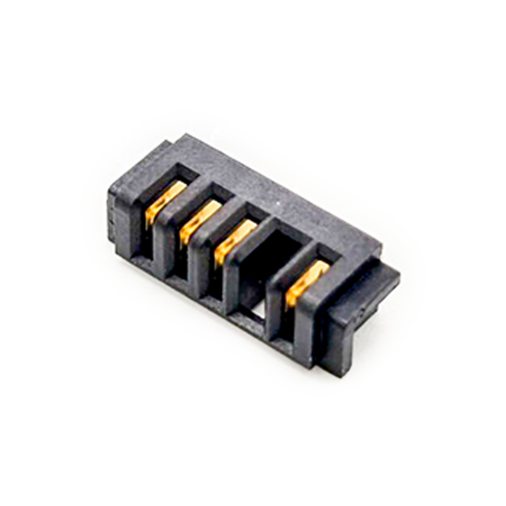 Conector de bateria fêmea PH2.5 4 pinos macho reto esquerdo conector de bateria portátil à prova de tolos