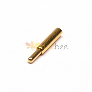 Brass Pogo Pin Connector Gold Plating Single Core Solder Shaped Series Straight G Type