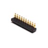Brass Pogo Pin Connector Multi Pin Series 2.2MM Pitch Single Row 10 Pin Side-mounted