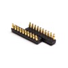 Brass Pogo Pin Connector Multi Pin Series 2.2MM Pitch Single Row 10 Pin Side-mounted
