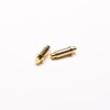 Brass Pogo Pin Connector Single Core Brass Gold Plating Solder Shaped Plug-in Type
