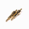 Coaxial Pogo Pin Straight Double Head Gold Plating Pogo Pin Connector