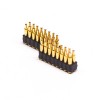 Double Row Pogo Pin Connector 16 Pin 2MM Pitch Gold Plating Side-mounted
