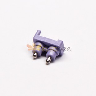 公彈簧針連接器黃銅側裝 2 針 3.5MM 間距單排