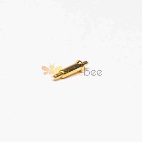 Micro Pogo Pin Connector Solder Plug-in Type Brass Gold Plating Single Core Shaped