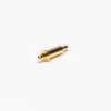 Micro Pogo Pin Connector Solder Plug-in Type Brass Gold Plating Single Core Shaped