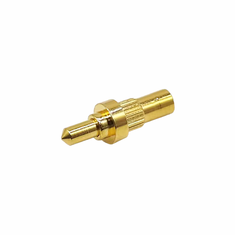 Pogo Pin Assemblaggio Placcatura in oro Serie sagomata Plug-in Ottone Dritto Single Core