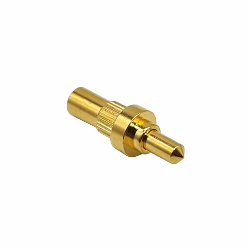 Pogo Pin组件镀金异形系列插件黄铜直单芯