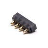 Pogo Pin 电池连接器黄铜多针系列扁平型 4 针 2.5MM 间距焊料