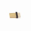 Pogo Pin Connector 4 Pin T Type Brass Gold Plating 2.5MM Pitch Single Row Thickness 2MM
