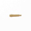 Pogo Pin Connector Brass Single Core Shaped Plug-in Type Solder Gold Plating Straight