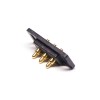 Pogo Pin Connector,Multi Pin Series Plug-in Type,Brass,Gold Plating,3 Pin,2.5 Pitch,Single Row