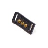 Conector Pogo Pin, tipo plug-in série multipinos, latão, banho de ouro, 3 pinos, passo 2,5, linha única