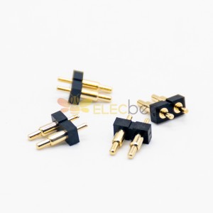 Connettori Pogo Pin Plug-in Placcatura in oro Ottone Serie a forma di saldatura a 2 pin