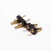 Pogo Pin Connectors Plug-in Gold Plating Brass 2 Pin Solder Shaped Series