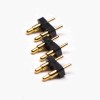 Pogo Pin Connectors Plug-in Gold Plating Brass 2 Pin Solder Shaped Series