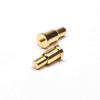 Pogo Pin Contact Single Core Solder Shaped Type Brass Straight Plug-in Gold Plating