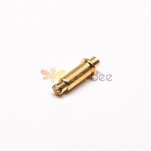 Pogo Pin Serie en forma de soldadura chapada en oro Tipo enchufable Latón Recto