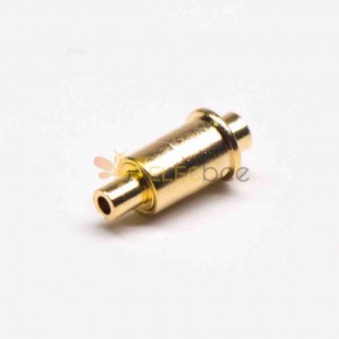 Pogo Pin Header Enchufable en forma de núcleo simple Latón Recto Chapado en oro