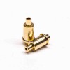 Pogo Pin Header Single Core Shaped Plug-in Brass Straight Gold Plating