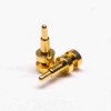 Pogo Pin Probe Connector Plug-in Brass Gold Plating Single Core Solder Shaped